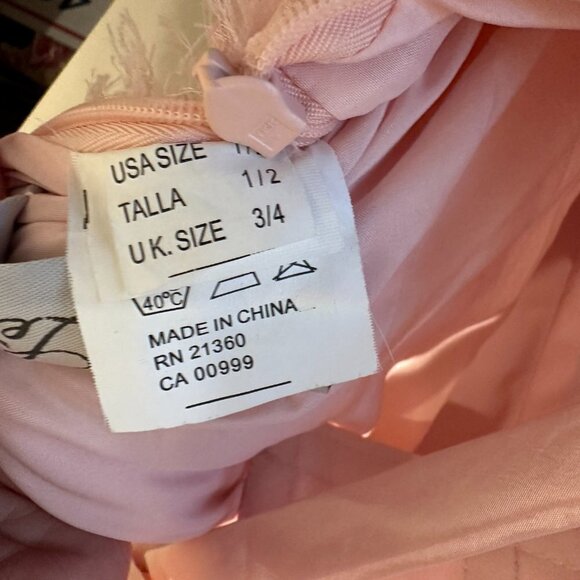 Mori Lee Pink Floral Strapless Y2K Formal Ball Gown $278 - Picture 10 of 10